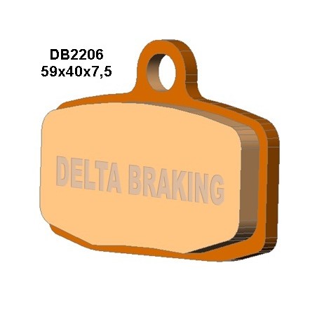 DELTA BRAKING KLOCKI HAMULCOWE KH612 KTM SX85 `12-20 PRZÓD - ZASTĘPUJĄ DB2206MX-D ORAZ DB2206QD-D